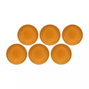 ROSE&TULIPANI 6 Suppenteller-Set Orange