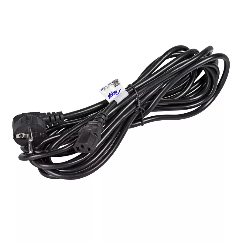 Akyga AK-PC-05C Netzkabel, CEE 7/7 auf IEC C13, Kupfer 3 x 1 mm², 5 m, Schwarz
