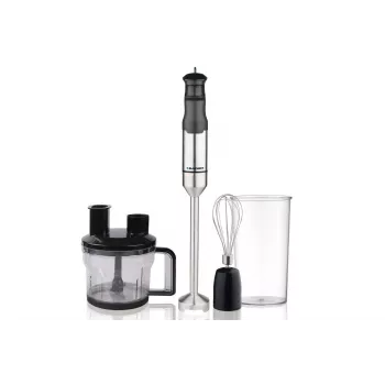 Stabmixer BLAUPUNKT HBD611 — 1200 W, schwarz, Schneebesen, Messbecher, Spritzschutz