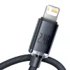 Baseus Crystal Shine Kabel USB auf Lightning, 2,4A, 2m (schwarz)