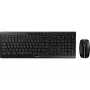 CHERRY Stream Desktop Recharge Tastatur Maus enthalten Universal RF Wireless AZERTY Belgisch Schwarz