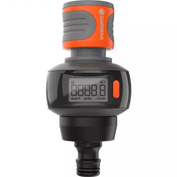 Gardena AquaCount 18350-20 Wasserzähler, Schwarz/Grau/Orange