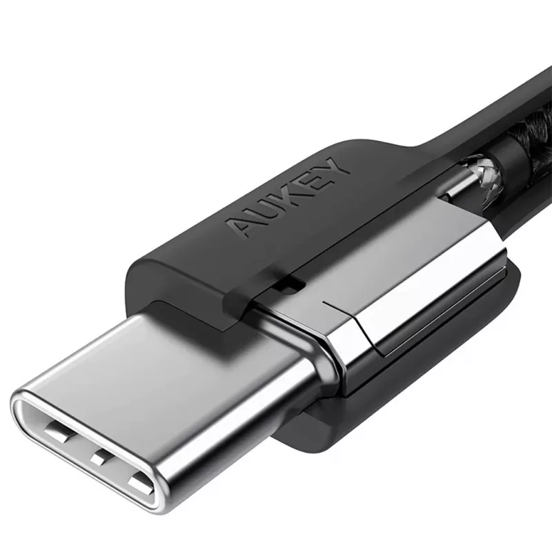 Aukey CB-CD45 USB-C-auf-USB-C-Kabel, Quick Charge, 0,9 m, schwarz