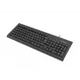 Kabelgebundene Volltastatur NATEC MORAY Home/Office USB QWERTY US International Schwarz, 104 Tasten, Nummernblock