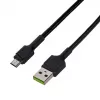USB 2.0 Kabel Green Cell KABGC23, USB A auf Micro-USB B, 0,3 m, schwarz