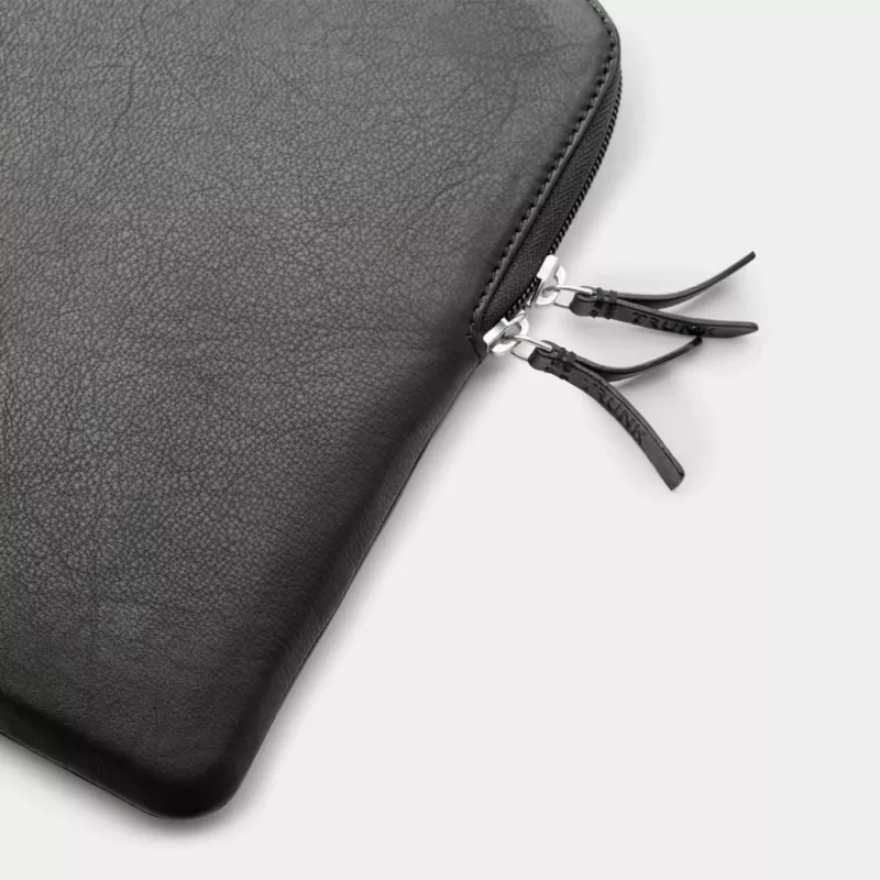 16 MacBook Pro Ledertasche - Schwarz