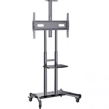 HAGOR HP Twin Stand HD - Rollwagen - für Flachbildschirm / AV-Equipment - Schwarz - Bildschirmgröße: 140-213 cm (55-84) - Befestigungsschnittstelle: bis 800 x 500 mm (8210)