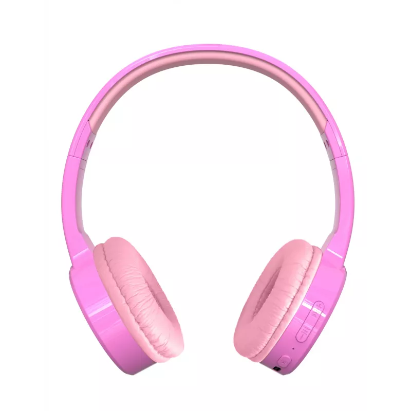 Denver BTH-106P Kinder-Over-Ear-Kopfhörer, kabelgebunden und kabellos (Bluetooth), Pink