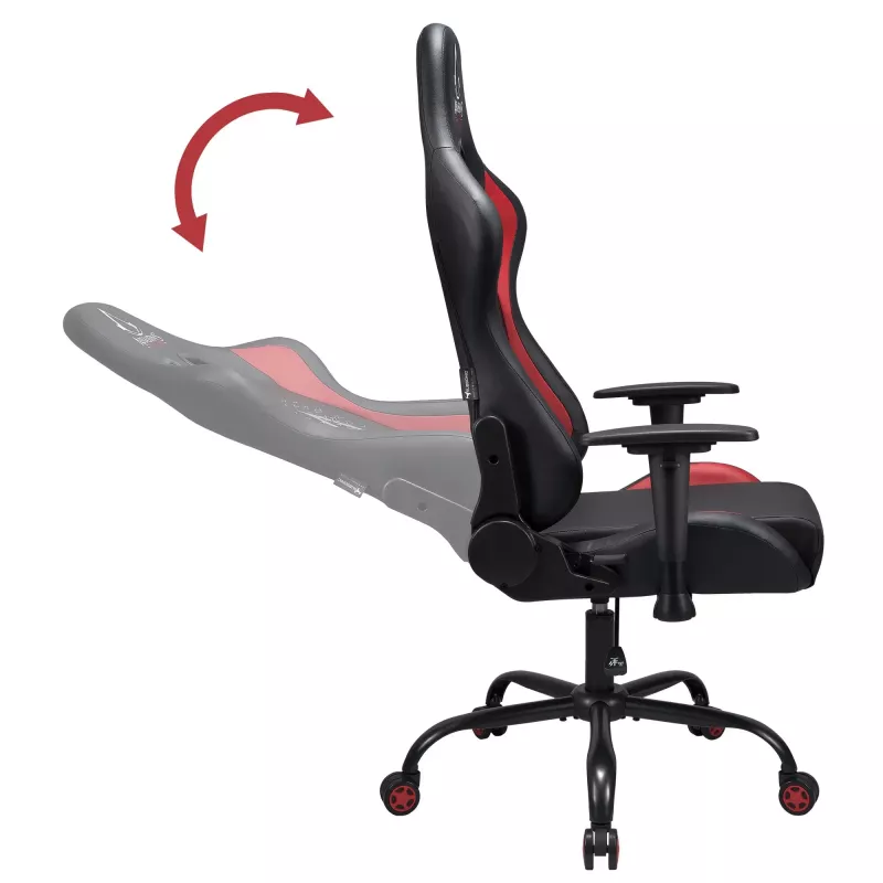 Bürostuhl Subsonic SA5609-AC1 Gepolsterte Sitzfläche Gepolsterte Rückenlehne Schwarz Rot