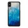 Handyhülle iKins für iPhone XS Max — blauer See schwarzes Finish