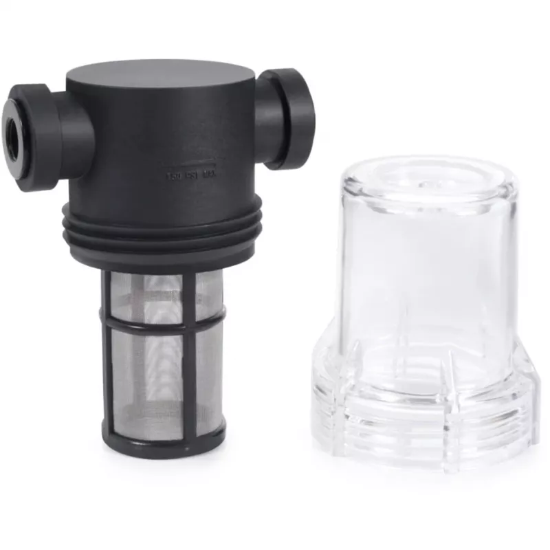 Alphacool ES Big Inline Partikelfilter 2x G1/4 IG, Schwarz/Transparent (29145)