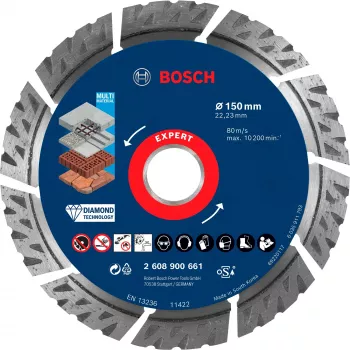 Bosch Expert MultiMaterial Diamant-Trennscheibe, 150 mm, 2608900661