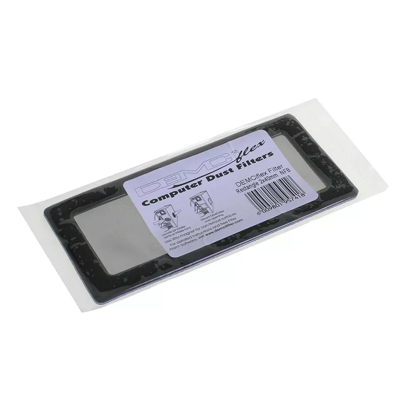 DEMCiflex Staubfilter für 2x 40-mm-Lüfter, quadratisch, schwarz/schwarz