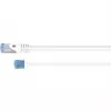 Goobay Ultra-Flexibles CAT 6A Patchkabel schlank U/UTP Weiß - extra-kurzer Stecker (74288)