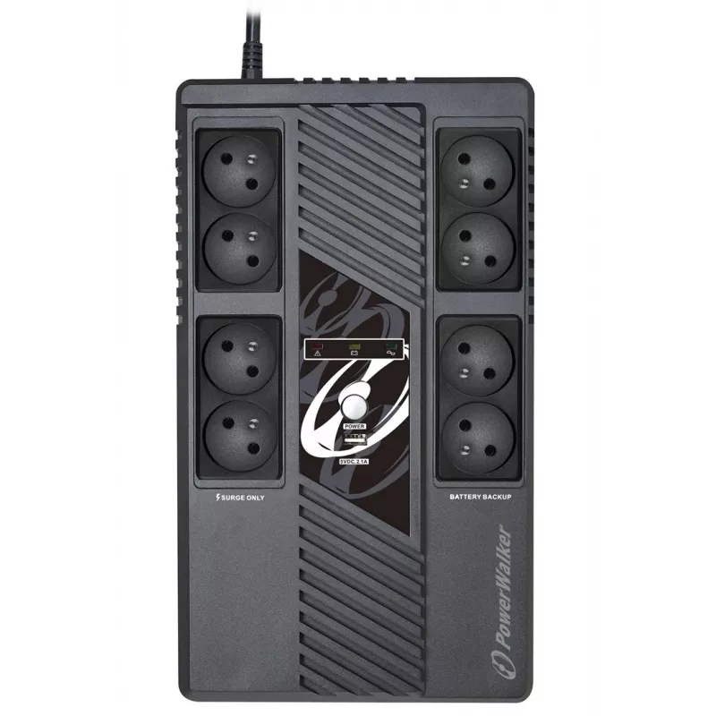 PowerWalker VI 1000 MS FR Line-Interactive 1000 VA 600 W 8 AC-Ausgänge