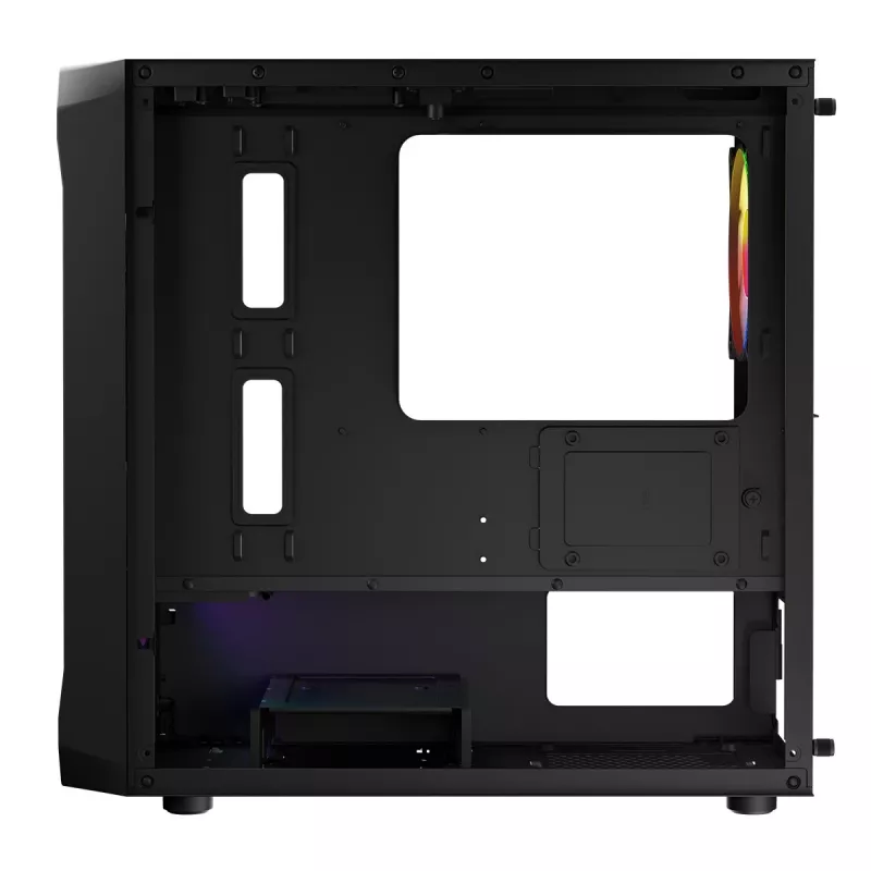 Computer-Gehäuse Logic Concept Portos Mini ARGB Micro ATX Schwarz
