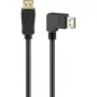 Kabel DisplayPort Plug 90° > DisplayPort Plug, 8K / 144Hz (Schwarz, 2 Meter, 1 Plug 90° side-angled, 54 Gbit/s, DisplayPort 2.0 / 2.1)