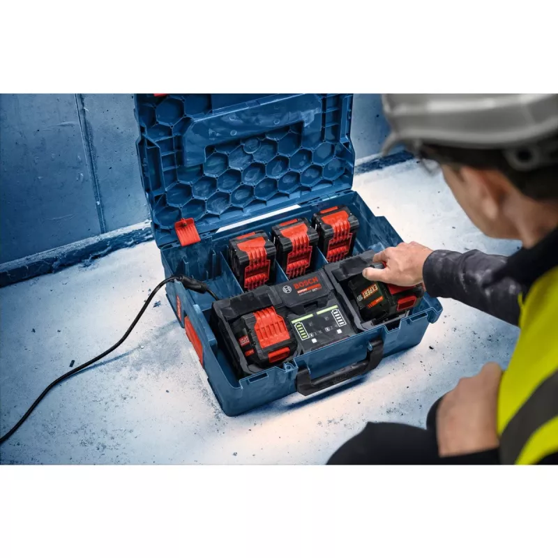 Bosch EXPERT 18V Starter-Set mit 2 Akkus und Ladegerät in L-BOXX
