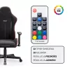 Gaming-Stuhl Diablo X-Starter Schwarz LED — Diablo X-Starter Gaming-Stuhl mit integrierter LED-Beleuchtung