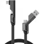 USB-Kabel 4smarts 541457 1,5 m USB A USB C Graphit