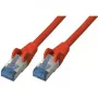 Netzwerkkabel S/CONN Cat6a 0,5 m Rot