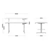Elektrischer Schreibtisch MA-Leader 7.6 Weiß
