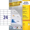 Avery 3474 selbstklebendes Etikett Rechteck Permanent Weiß 2400 St.