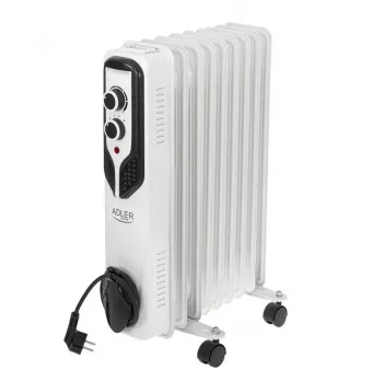 Adler | Ölgefüllter Heizkörper | AD 7816 | Ölgefüllter Heizkörper | 2000 W | Anzahl der Leistungsstufen 3 | Geeignet für Räume bis zu m2 | Weiß