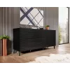 Cama Meble NOVA Kommode 155x40x72 cm, schwarz matt