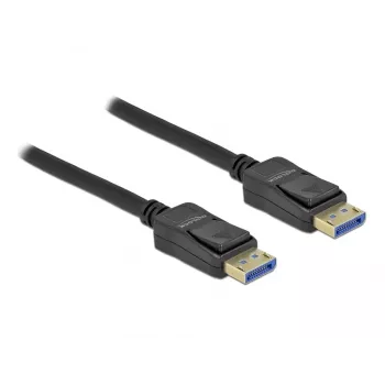 Delock - DisplayPort-Kabel - DisplayPort (M) zu DisplayPort (M) - DisplayPort 2,0 - 1,0m - Unterstützt 10K 60 Hz (10.240 x 4320) - Schwarz (80261)