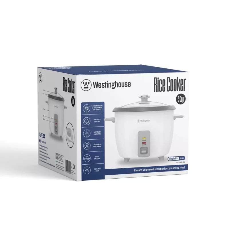 Westinghouse WKRCHSL5EU Reiskocher, 1 L, 400 W, Weiß