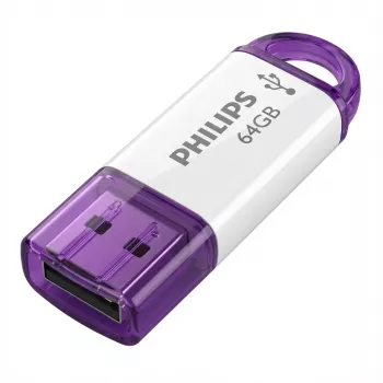 Philips FM64FD70D/00 Snow Edition USB-Flash-Laufwerk 64 GB, USB 2.0, Magic Purple, 2er-Pack