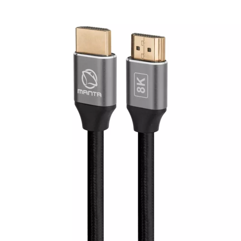 HDMI-Kabel MANTA HDMI-2MC 2 m, unterstützt Auflösungen bis zu 8K