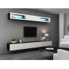 Cama Wohnzimmer-Schrankset VIGO 11 schwarz/weiß glänzend