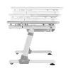 Ergo Office Kinder ergonomisch höhenverstellbarer Schreibtisch, grau, max. 100 kg, ER-417 2cz