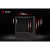 Savio Noctis Glass RGB Cube PC-Gehäuse, ATX/Micro-ATX/Mini-ITX, Front aus Hartglas, RGB-Lüfter, schwarz