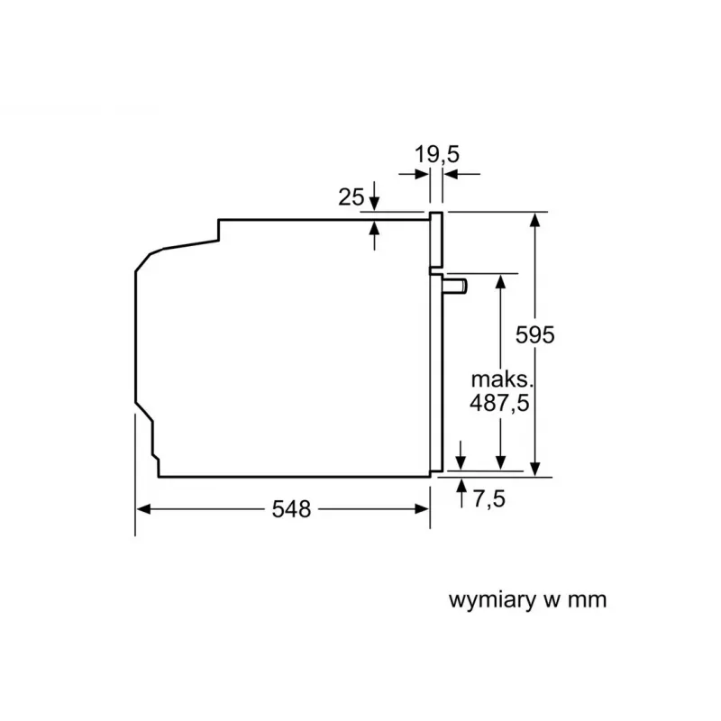Einbau-Elektro-Backofen Bosch HBG537FB4 mit 71 L Fassungsvermögen, 4D-Heißluft, EcoClean, Grill, Thermometer