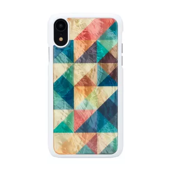 iKins Mosaic Hülle in Weiß für iPhone XR, K1713H