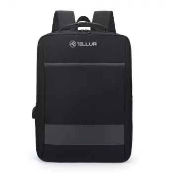 Rucksack Tellur Nomad 15,6 Zoll mit USB-Anschluss, schwarz