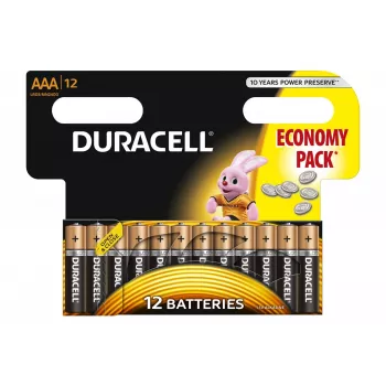 Duracell Haushaltsbatterie Einwegbatterie AAA Alkaline