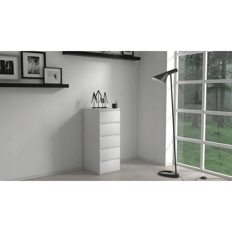 Topeshop W5 BIEL MAT Kommode