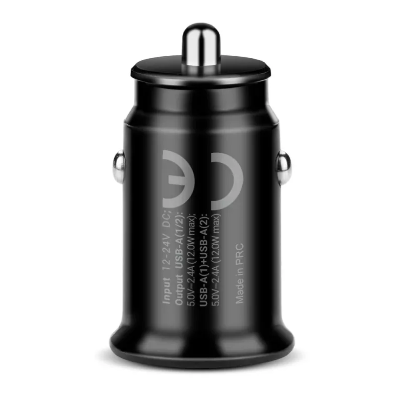 everActive CC-25C Kfz-Ladegerät, 2x USB 12 W, mit USB-C-Kabel