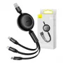 Baseus CAMJ010101 Bright Mirror 2 Serie 3-in-1-USB-Kabel, 66 W, 1 m, Schwarz