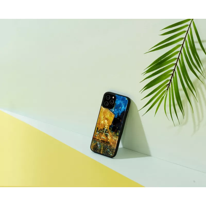 Schutzhülle iKins für Apple iPhone 12 Pro Max — schwarz Cafe Terrace