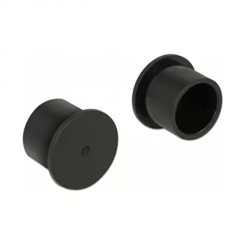 DeLOCK 60168 Staubschutzkappe für Cinch-Buchse, Schwarz, 10 Stück