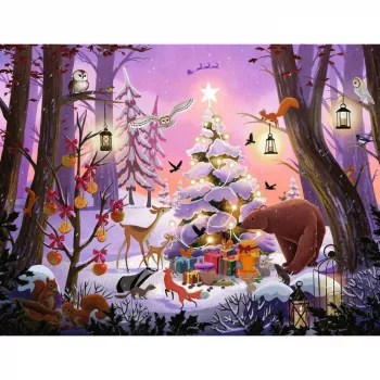 Puzzle Ravensburger Weihnachten im Wald 2000 Teile
