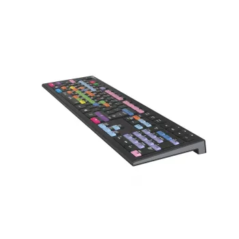 Tastatur Logickeyboard LKB-FLS-A2PC-DE Universal USB QWERTZ German Schwarz