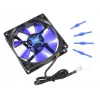 Computer-Gehäuselüfter NoiseBlocker BlackSilentFan XE1 92 mm, 1500 U/min, 17 dB, 50 m³/h, 4 V, Schwarz