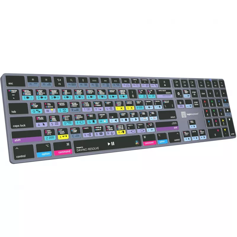 Logickeyboard LKB-RESB-TM-UK Office Bluetooth QWERTY Tastatur Grau Titanium