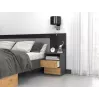 Top E Shop M1 ANTRACYT/ARTISAN Nachttisch, 2 Schubladen, Eiche